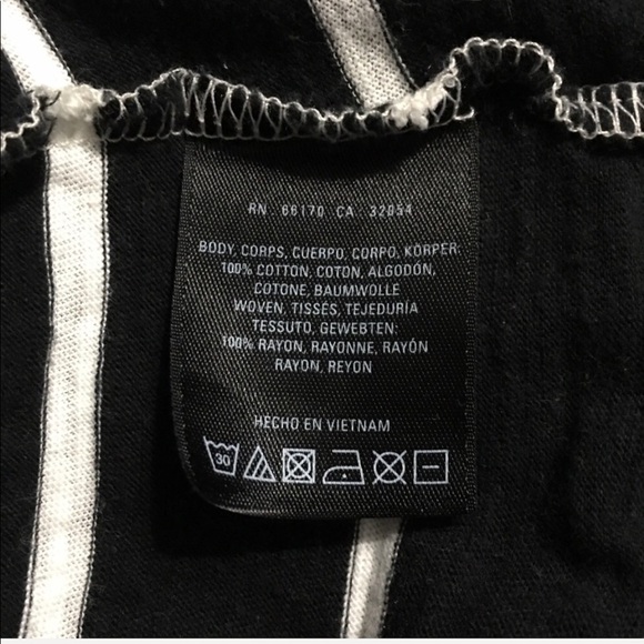 Postmark Black Striped 3/4 Sleeve Knit Top - Picture 5 of 5